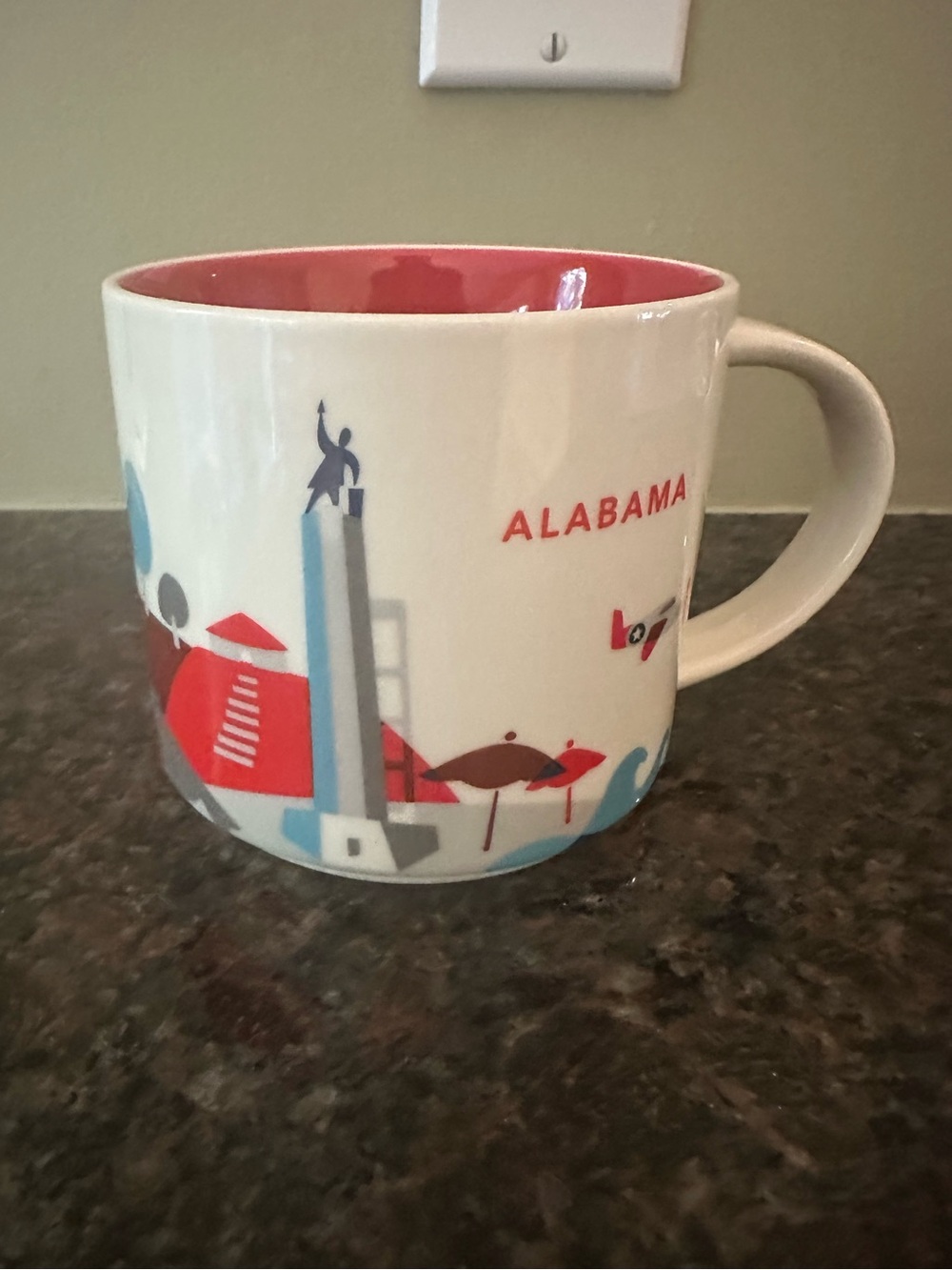 Starbucks Alabama Illustration You Are Here Mug